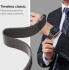 Spigen Metal Fit Pro - Apple Watch 7/8/9 45MM Hoesje en Bandje - Graphite afbeelding 6