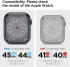 Spigen Metal Fit Pro - Apple Watch 7/8/9 45MM Hoesje en Bandje - Graphite afbeelding 7