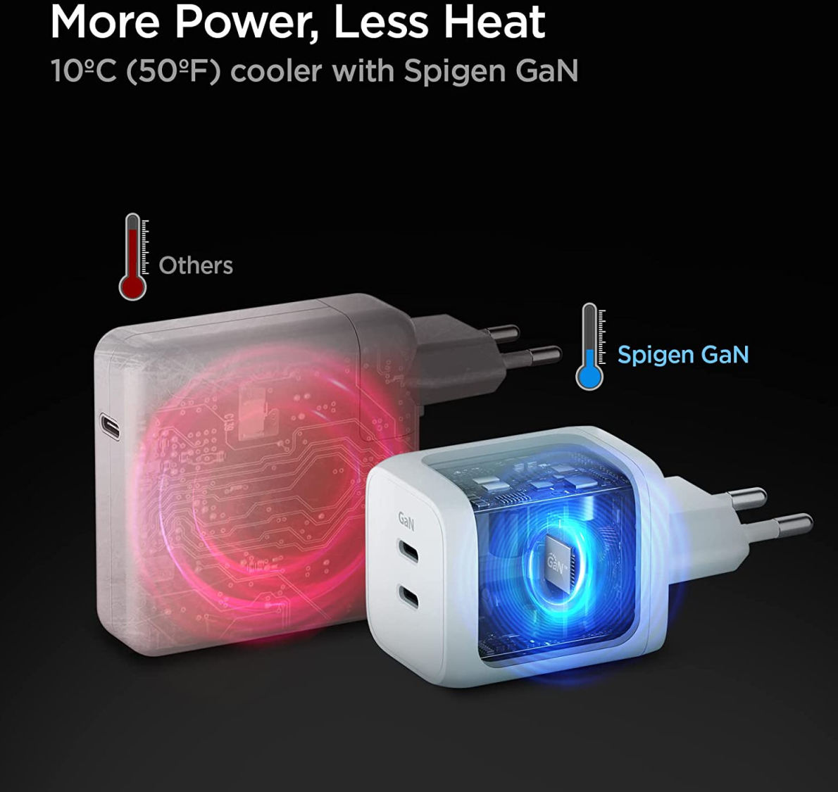 Spigen PE2106EU PowerArc 65W GaN USB-C Snellader Power Delivery Wit afbeelding 6