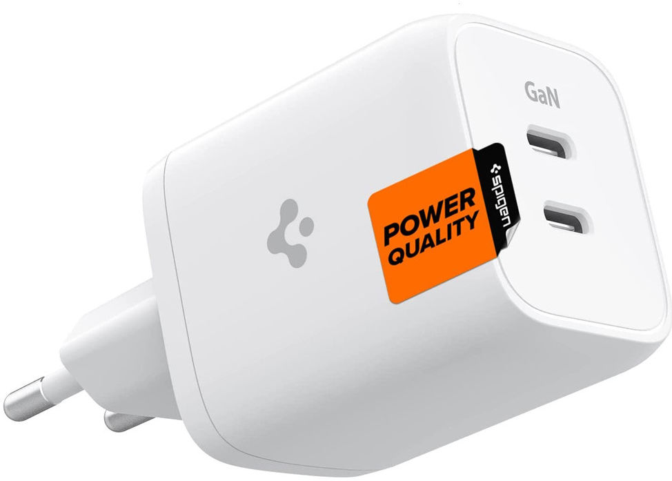 Spigen PE2106EU PowerArc 65W GaN USB-C Snellader Power Delivery Wit afbeelding 1