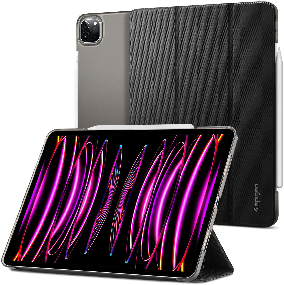 Spigen Liquid Air Folio iPad Pro 11 (2021/2022) Hoes Book Case Zwart afbeelding 1