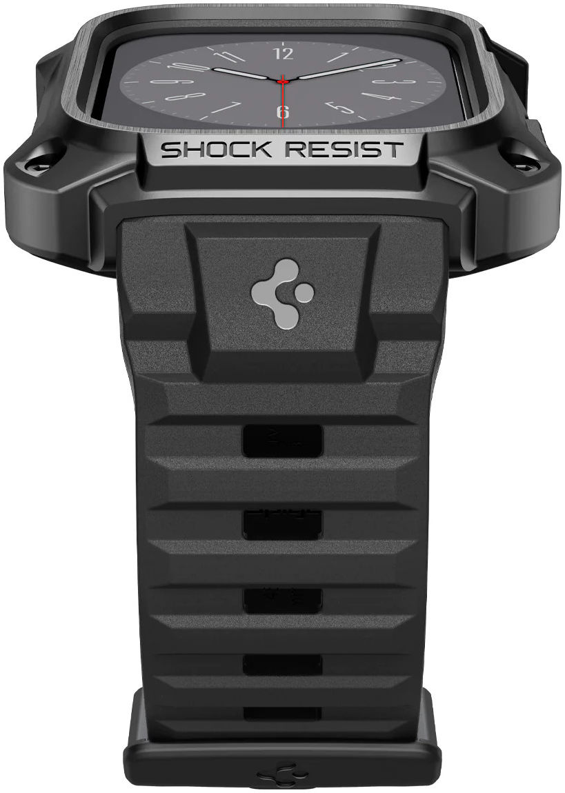 Spigen Tough Armor Pro - Apple Watch 7 / 8 / 9 45MM Case en Bandje - Metal afbeelding 14