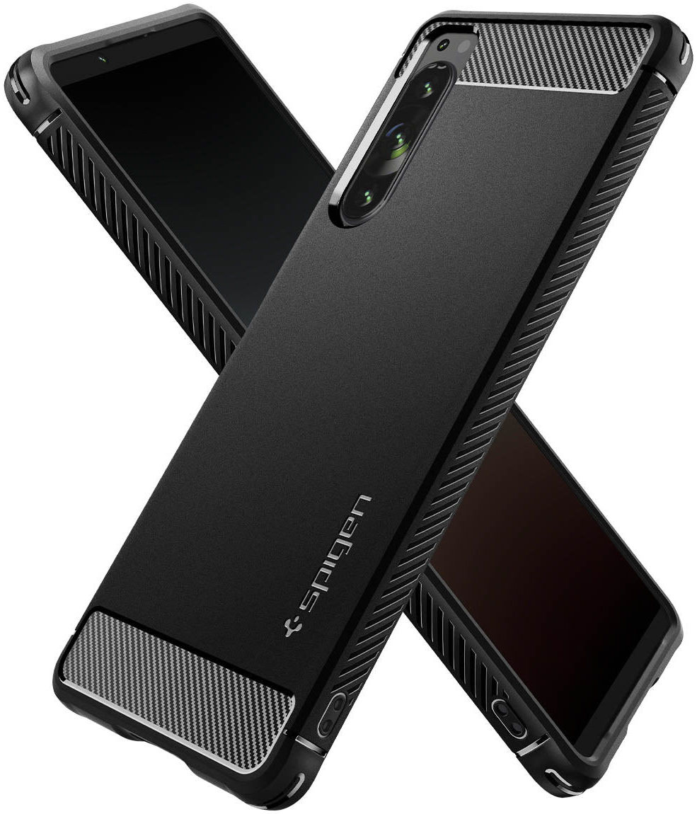 Spigen Rugged Armor Sony Xperia 5 IV Hoesje Back Cover Zwart afbeelding 9
