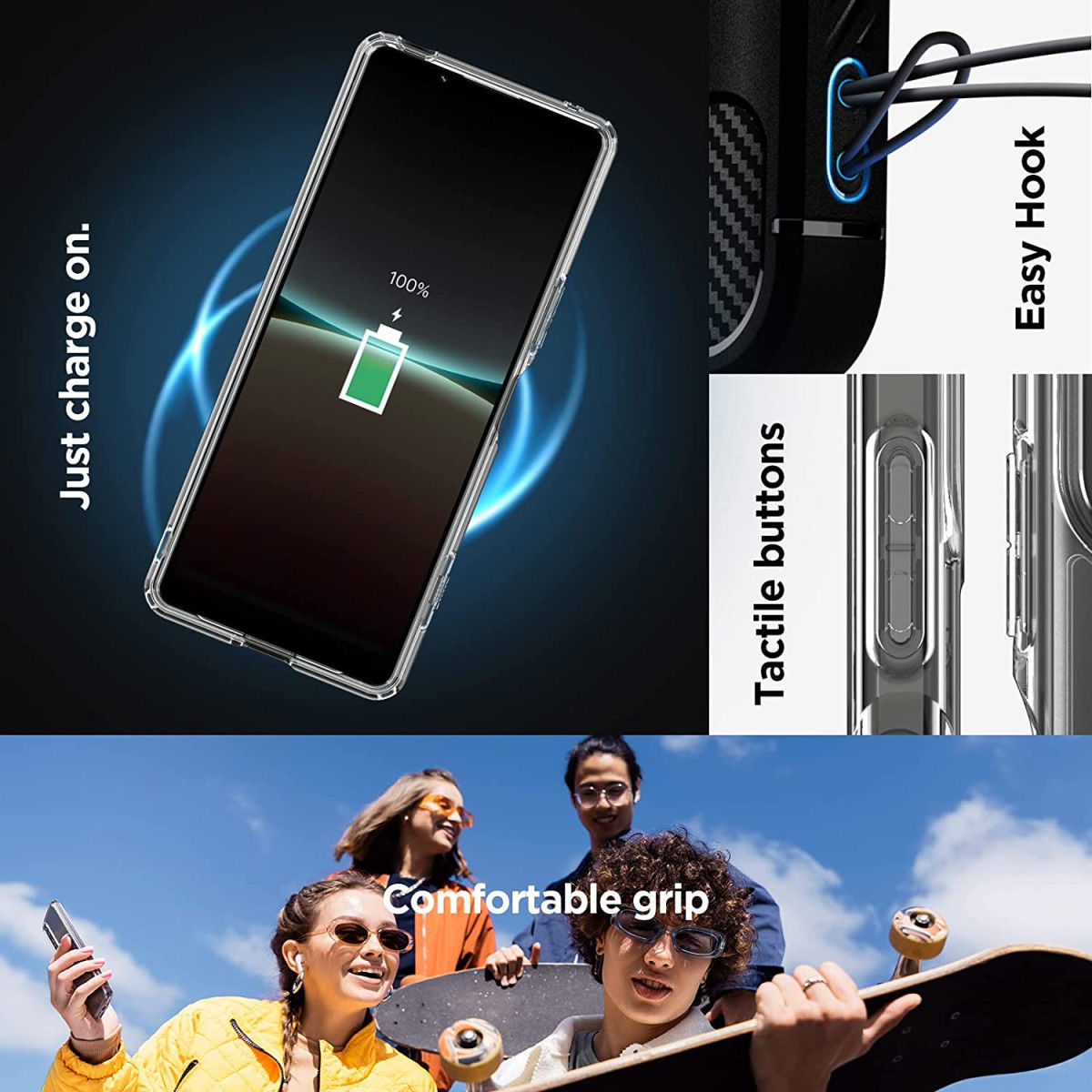 Spigen Ultra Hybrid Sony Xperia 5 IV Hoesje Back Cover Transparant afbeelding 7
