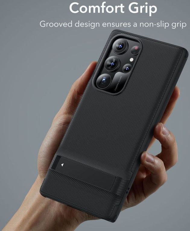 ESR Air Shield Boost Samsung Galaxy S23 Ultra Hoesje Stand Zwart afbeelding 6