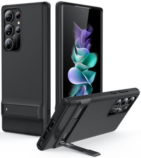 ESR Air Shield Boost Samsung Galaxy S23 Ultra Hoesje Stand Zwart afbeelding 1