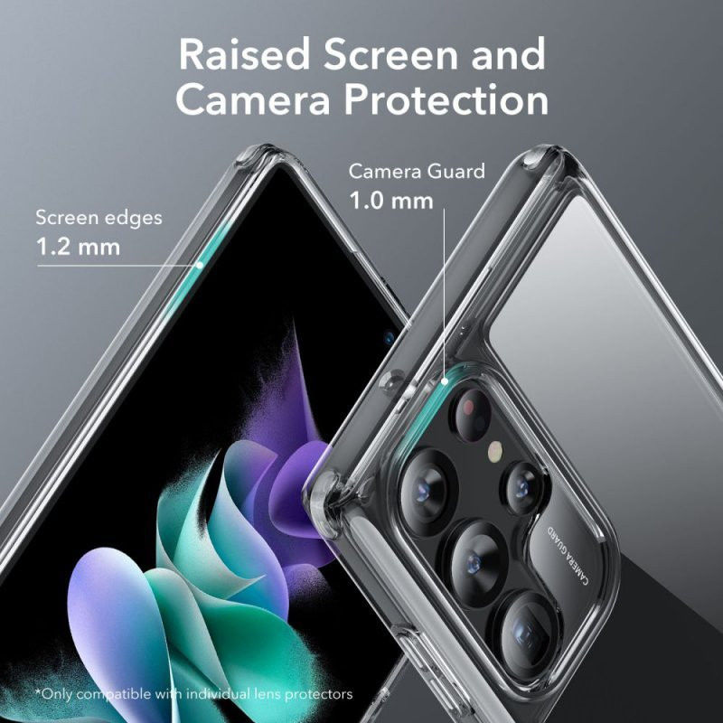 ESR Air Shield Boost Samsung Galaxy S23 Ultra Hoesje Stand Transparant afbeelding 5