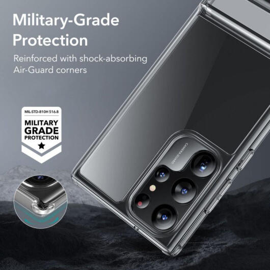 ESR Air Shield Boost Samsung Galaxy S23 Ultra Hoesje Stand Transparant afbeelding 4