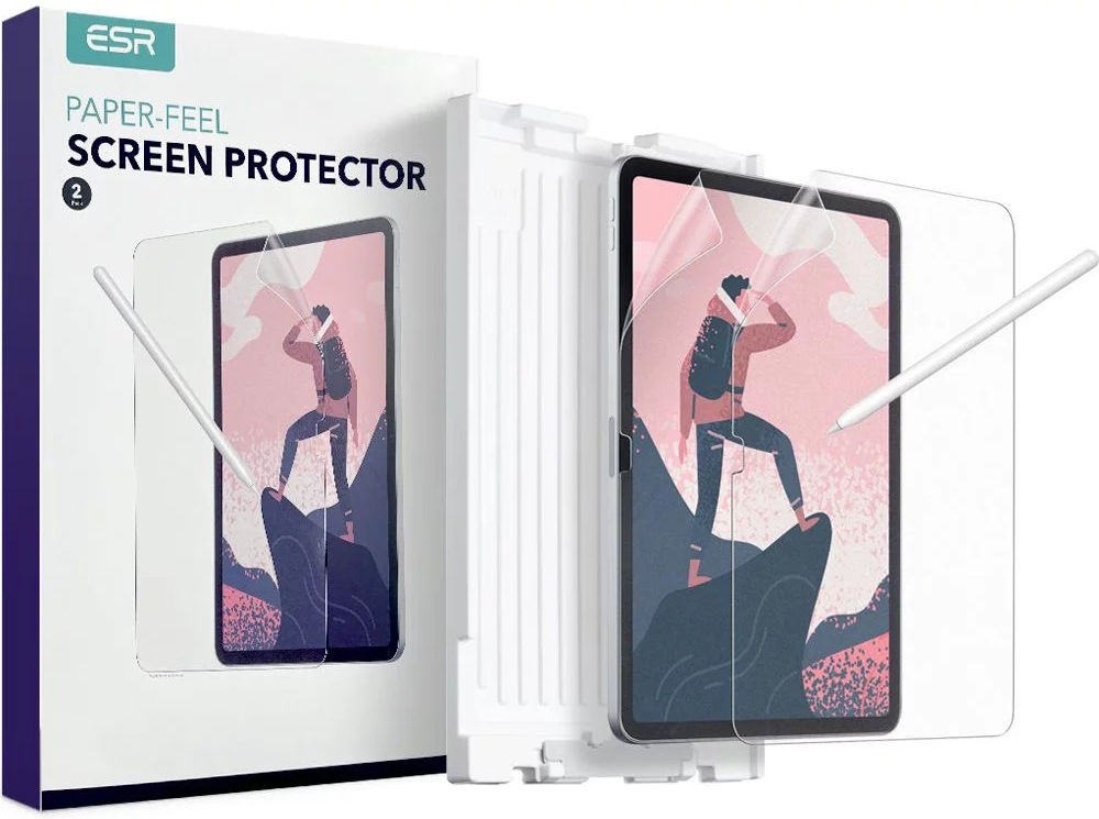 ESR Paper Feel iPad 10.9 (2022) Screen Protector Papier Gevoel 2-Pack afbeelding 1