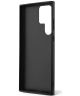 Guess Samsung Galaxy S23 Ultra Hoesje Hard Case 4G Logo Plate Zwart