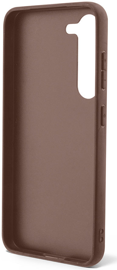Guess Samsung Galaxy S23 Hoesje Hard Case 4G Logo Plate Bruin afbeelding 4