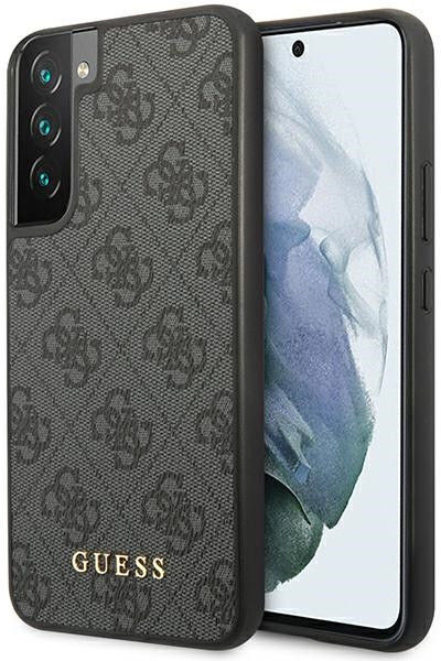 Guess Samsung Galaxy S23 Plus Hoesje Hard Case 4G Logo Metal Zwart afbeelding 1
