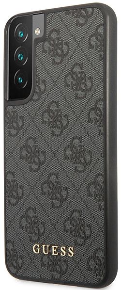 Guess Samsung Galaxy S23 Plus Hoesje Hard Case 4G Logo Metal Zwart afbeelding 2