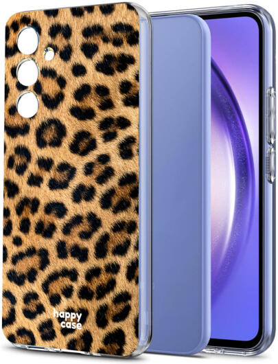 HappyCase Samsung Galaxy A54 Hoesje Flexibel TPU Wilde Panter Print afbeelding 2