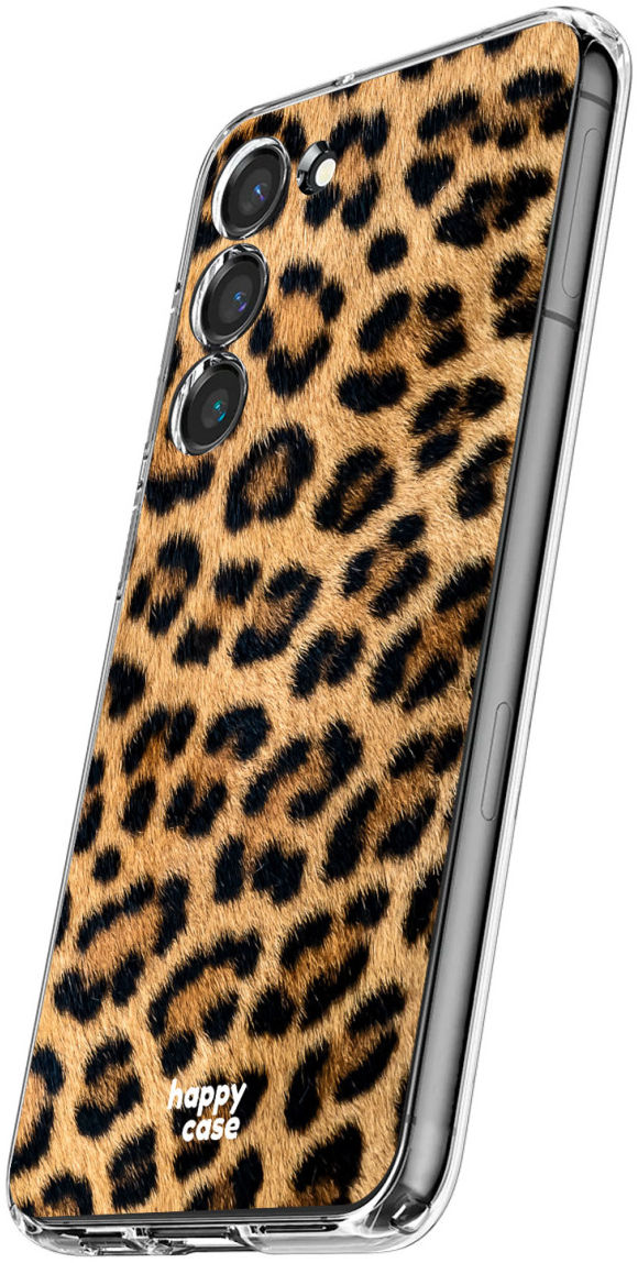 HappyCase Samsung Galaxy S23 Hoesje Flexibel TPU Wilde Panter Print afbeelding 4