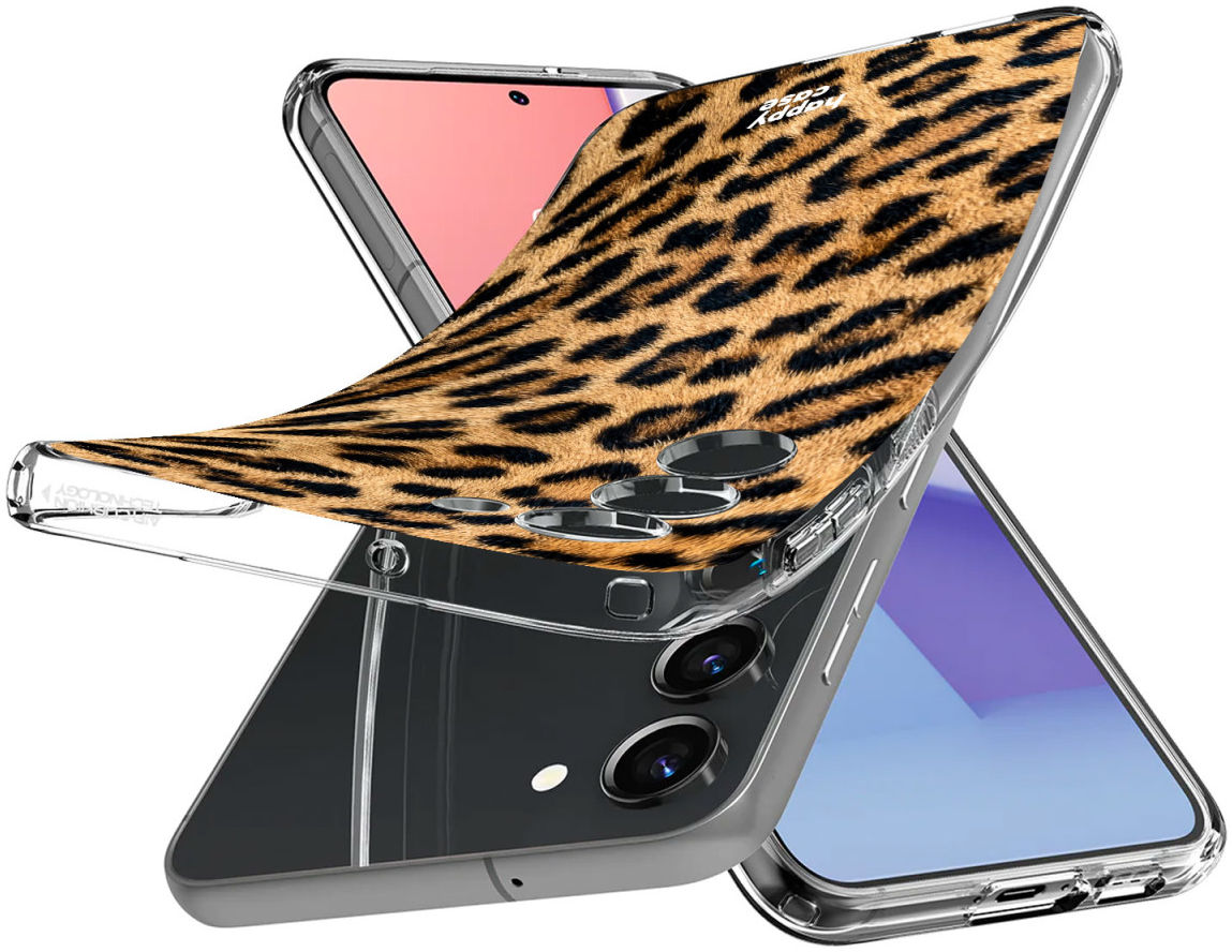 HappyCase Samsung Galaxy S23 Hoesje Flexibel TPU Wilde Panter Print afbeelding 6