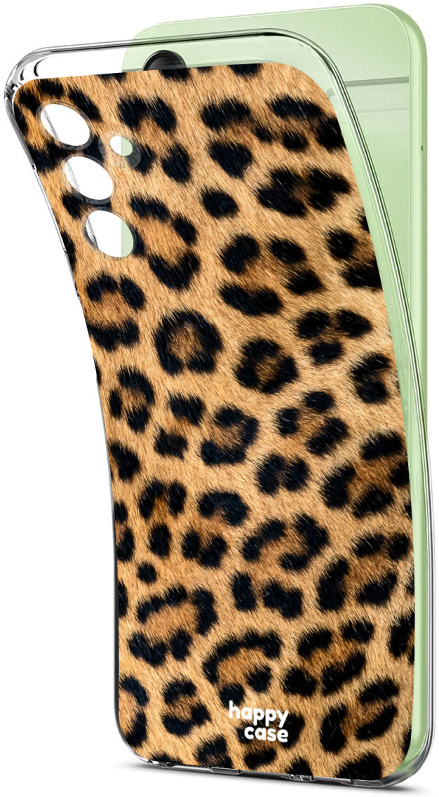 HappyCase Samsung Galaxy A14 Hoesje Flexibel TPU Wilde Panter Print afbeelding 5