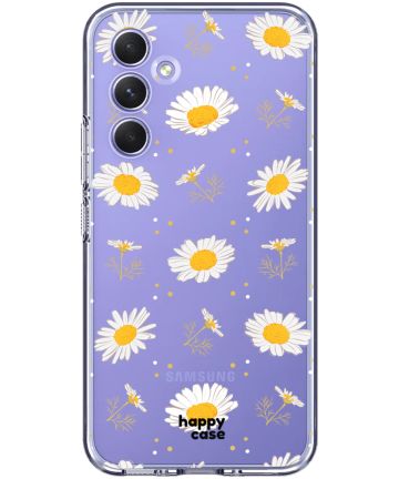 HappyCase Samsung Galaxy A54 Hoesje Flexibel TPU Bloemen Print Hoesjes