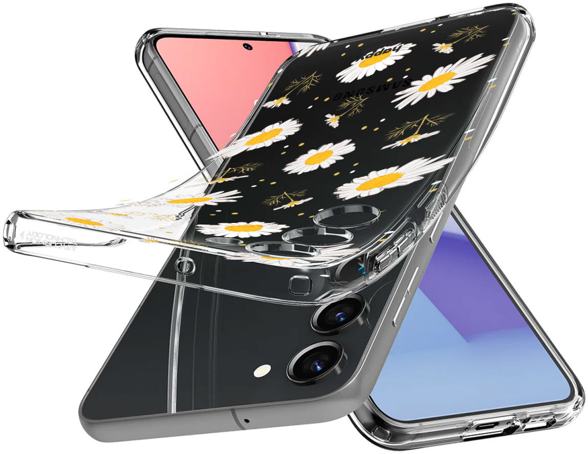 HappyCase Samsung Galaxy S23 Hoesje Flexibel TPU Bloemen Print afbeelding 7
