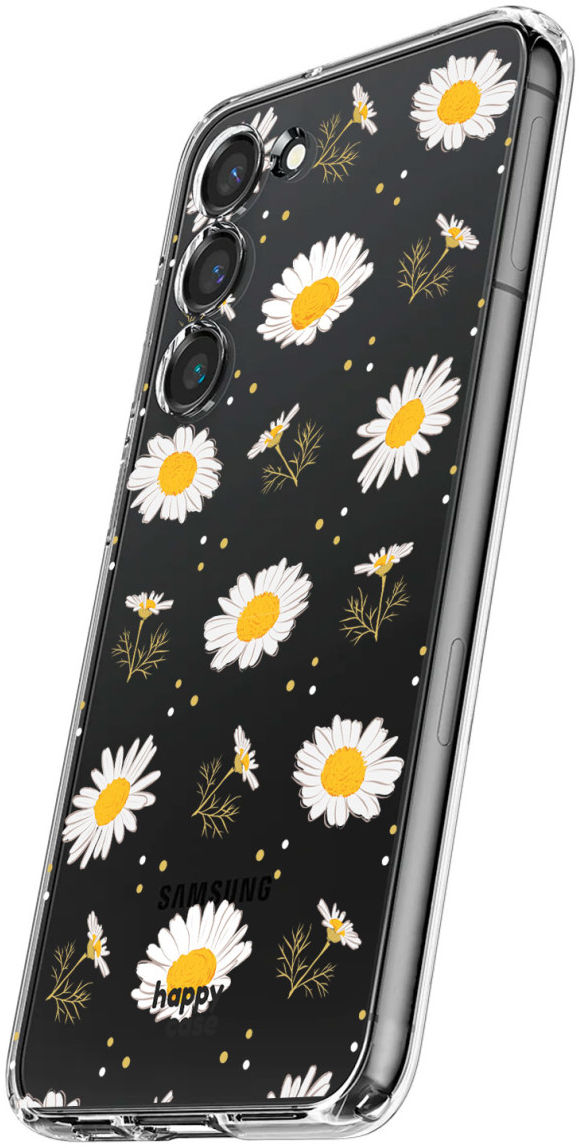 HappyCase Samsung Galaxy S23 Hoesje Flexibel TPU Bloemen Print afbeelding 5