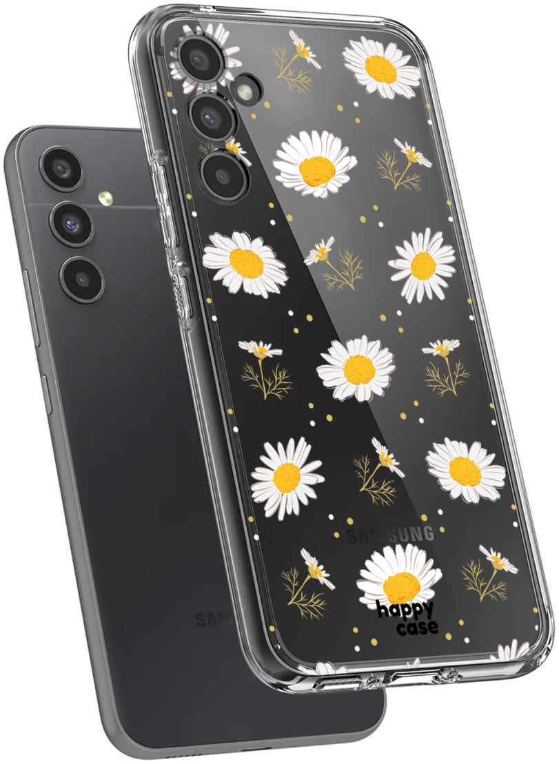 HappyCase Samsung Galaxy A34 Hoesje Flexibel TPU Bloemen Print afbeelding 7