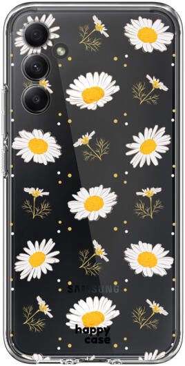 HappyCase Samsung Galaxy A34 Hoesje Flexibel TPU Bloemen Print afbeelding 1