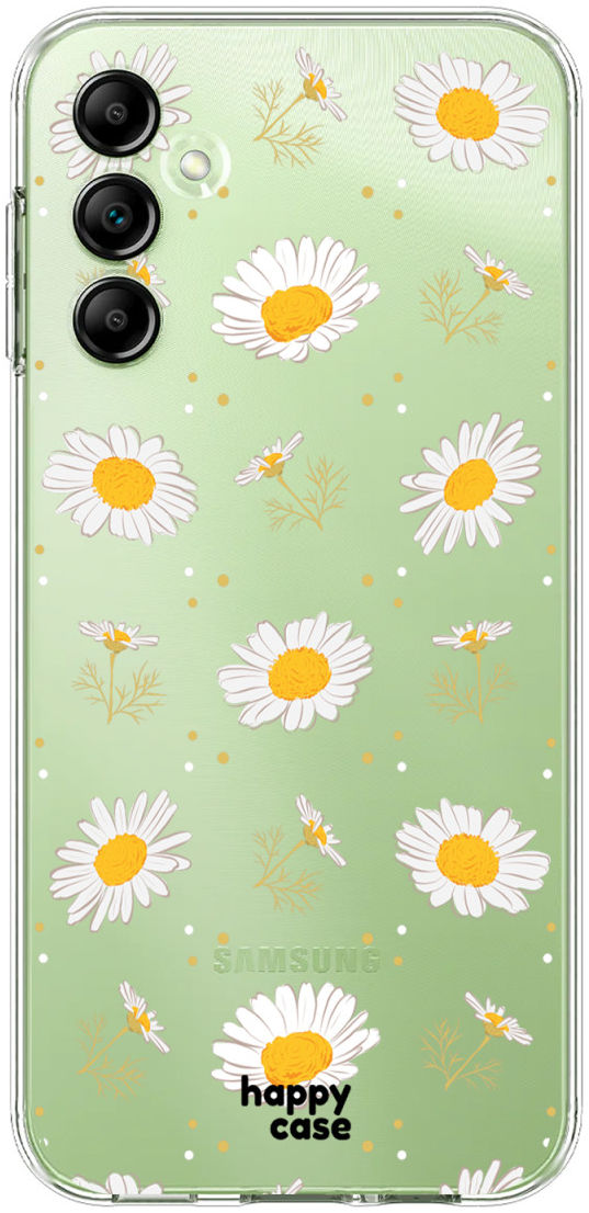 HappyCase Samsung Galaxy A14 Hoesje Flexibel TPU Bloemen Print afbeelding 1