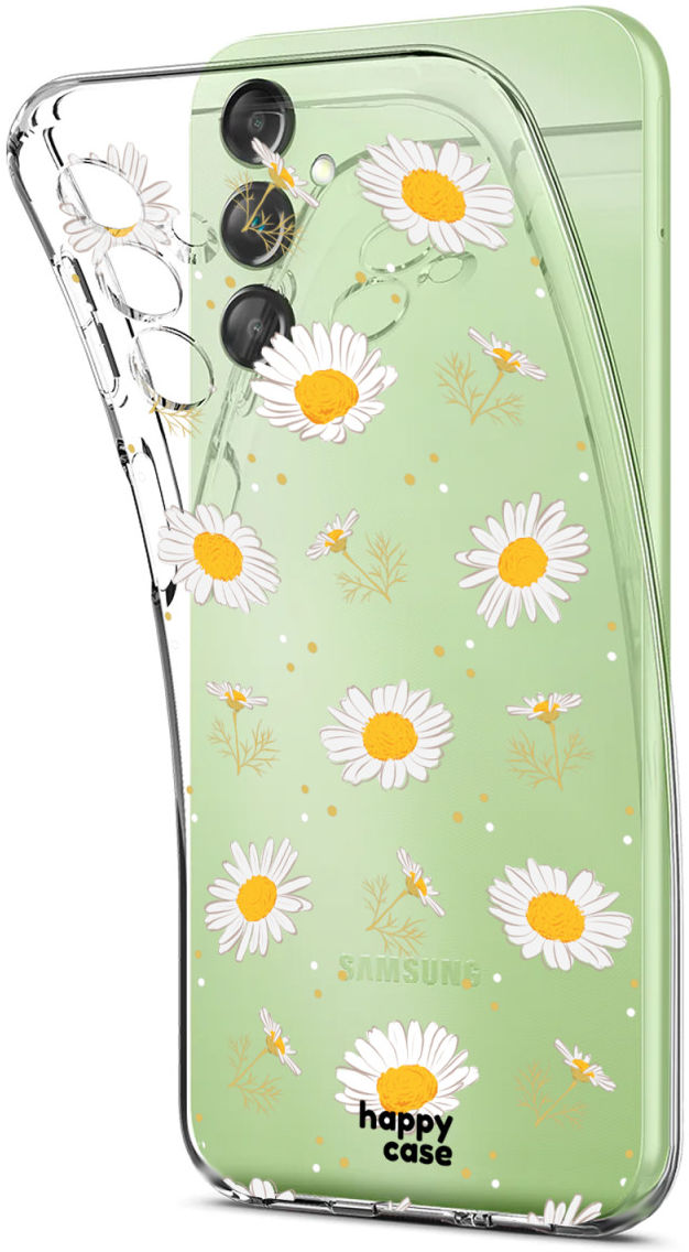 HappyCase Samsung Galaxy A14 Hoesje Flexibel TPU Bloemen Print afbeelding 5