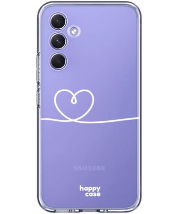 HappyCase Samsung Galaxy A54 Hoesje Flexibel TPU Hartje Print Hoesjes