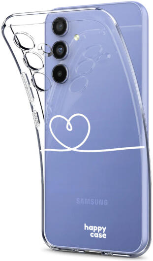 HappyCase Samsung Galaxy A54 Hoesje Flexibel TPU Hartje Print afbeelding 7