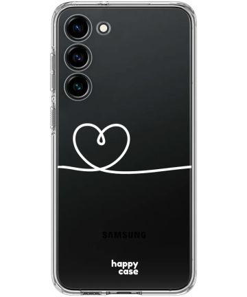 HappyCase Samsung Galaxy S23 Hoesje Flexibel TPU Hartje Print Hoesjes