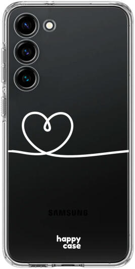 HappyCase Samsung Galaxy S23 Hoesje Flexibel TPU Hartje Print afbeelding 1