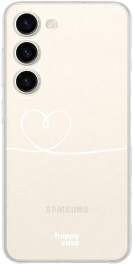 HappyCase Samsung Galaxy S23 Hoesje Flexibel TPU Hartje Print afbeelding 7