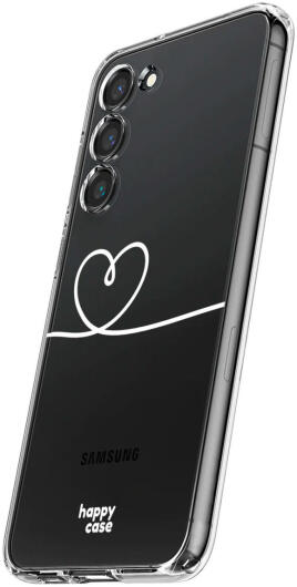 HappyCase Samsung Galaxy S23 Hoesje Flexibel TPU Hartje Print afbeelding 4