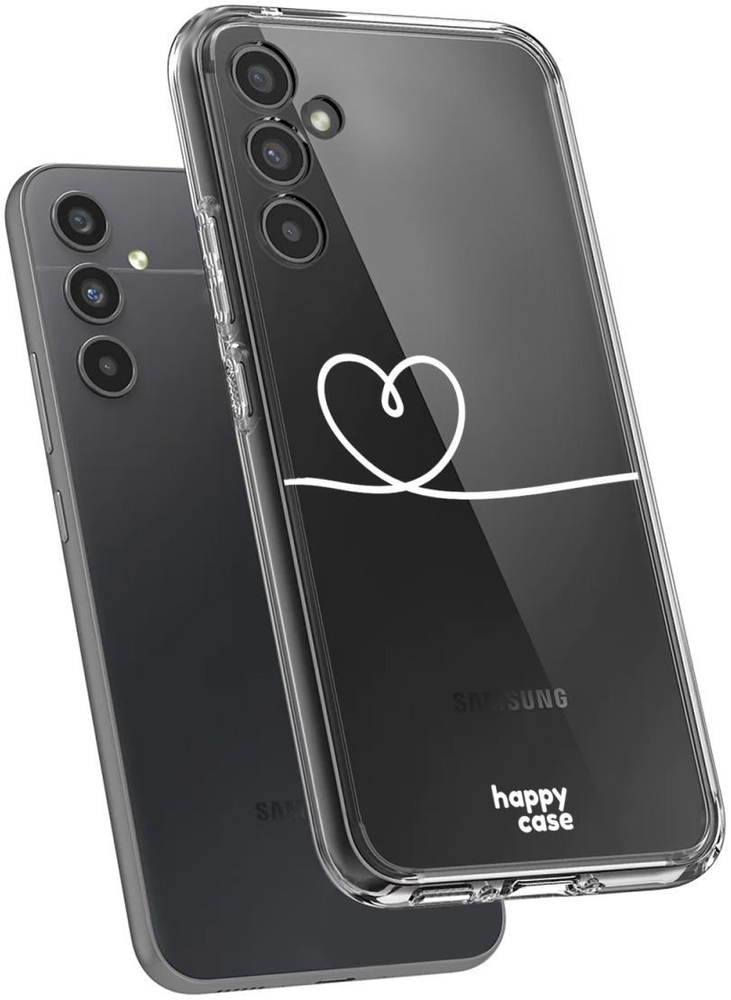 HappyCase Samsung Galaxy A34 Hoesje Flexibel TPU Hartje Print afbeelding 7