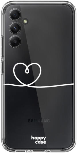 HappyCase Samsung Galaxy A34 Hoesje Flexibel TPU Hartje Print afbeelding 1