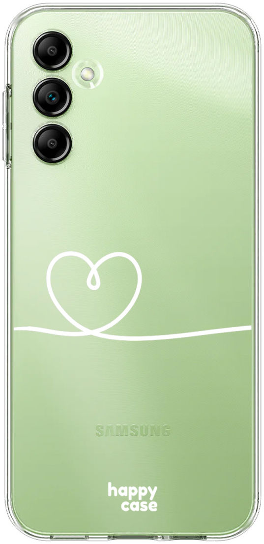 HappyCase Samsung Galaxy A14 Hoesje Flexibel TPU Hartje Print afbeelding 1