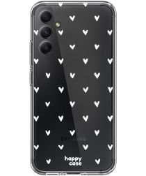 HappyCase Samsung Galaxy A34 Hoesje Flexibel TPU Hartjes Print