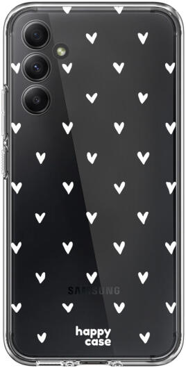 HappyCase Samsung Galaxy A34 Hoesje Flexibel TPU Hartjes Print afbeelding 1