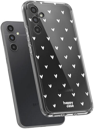 HappyCase Samsung Galaxy A34 Hoesje Flexibel TPU Hartjes Print afbeelding 7