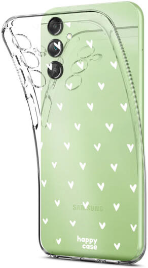 HappyCase Samsung Galaxy A14 Hoesje Flexibel TPU Hartjes Print afbeelding 5