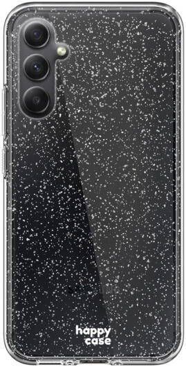 HappyCase Samsung Galaxy A34 Hoesje Flexibel TPU Glitter Print afbeelding 1