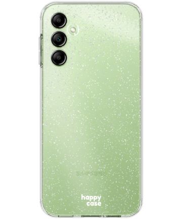 HappyCase Samsung Galaxy A14 Hoesje Flexibel TPU Glitter Print Hoesjes