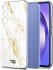 HappyCase Samsung Galaxy A54 Hoesje Flexibel TPU Wit Marmer Print afbeelding 2
