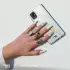 HappyCase Samsung Galaxy A54 Hoesje Flexibel TPU Wit Marmer Print afbeelding 4