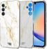 HappyCase Samsung Galaxy A34 Hoesje Flexibel TPU Wit Marmer Print afbeelding 2