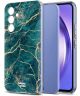 HappyCase Samsung Galaxy A54 Hoesje Flexibel TPU Aqua Marmer Print