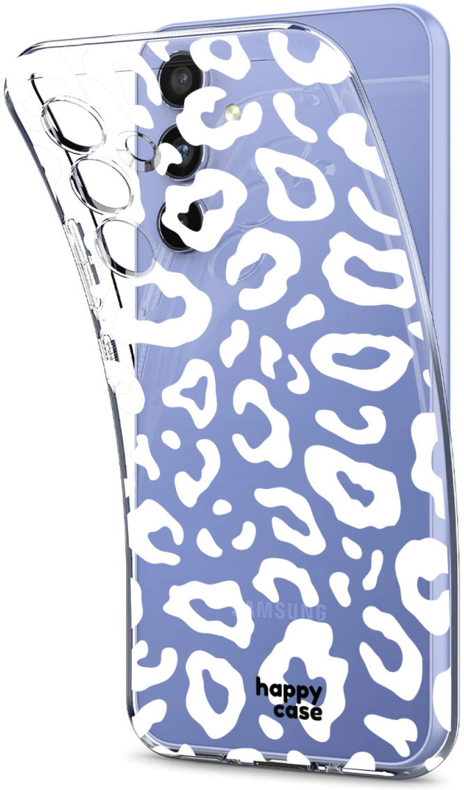 HappyCase Samsung Galaxy A54 Hoesje Flexibel TPU Luipaard Print afbeelding 8