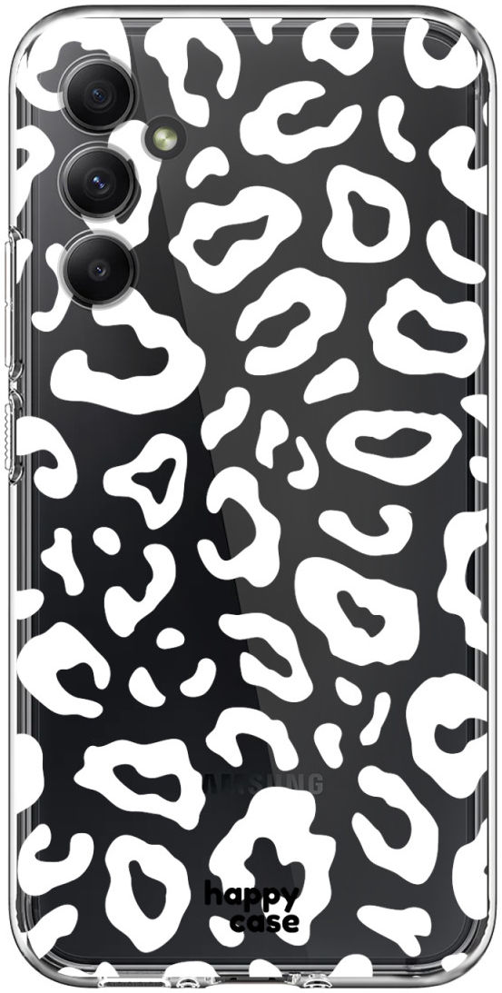HappyCase Samsung Galaxy A34 Hoesje Flexibel TPU Luipaard Print afbeelding 1