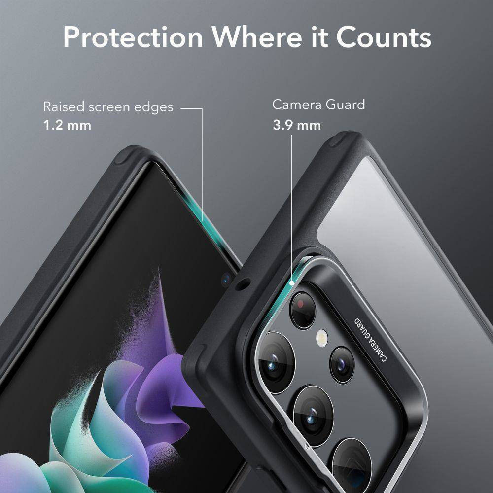 ESR Classic Kickstand Samsung Galaxy S23 Ultra Hoesje Clear / Zwart afbeelding 4